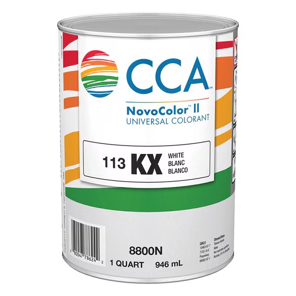1 Qt KX White Novocolor II Universal Colorant, Valspar, Mfr#: 8800N